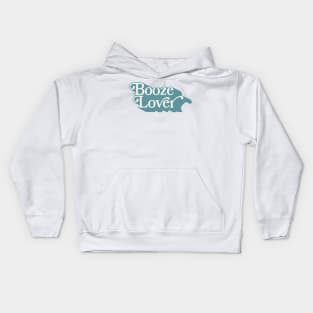 Booze Lover - Original Typography Design Kids Hoodie